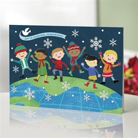Red & Gold Happy Holidays Greeting Cards (Set of 12). . Christmas cards unicef